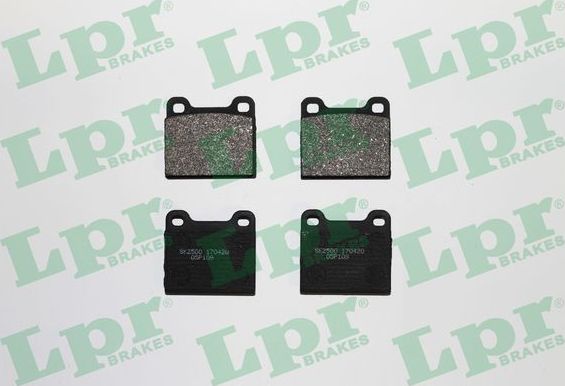 Тормозные колодки LPR задние для Mercedes-Benz W123 1976-1985. Артикул 05P109