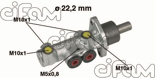 Тормозной цилиндр главный Cifam (Чугун) для Fiat Doblo I 2001-2015. Артикул 202-353