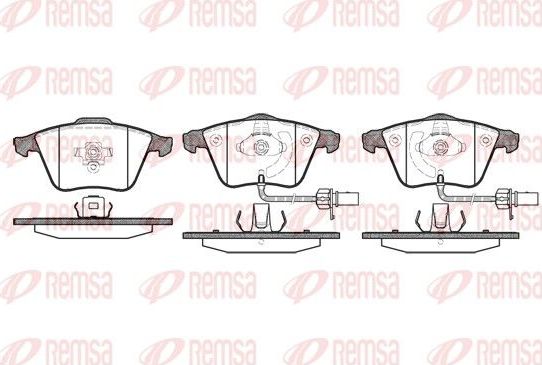 Тормозные колодки Remsa. Артикул 0964.12