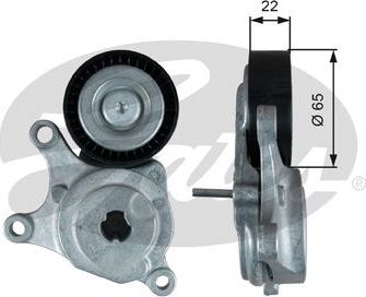 Натяжной ролик (натяжитель) приводного клинового зубчатого ремня Gates DriveAlign®. Артикул T39372