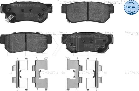 Тормозные колодки Meyle Original. Артикул 025 235 4314/W