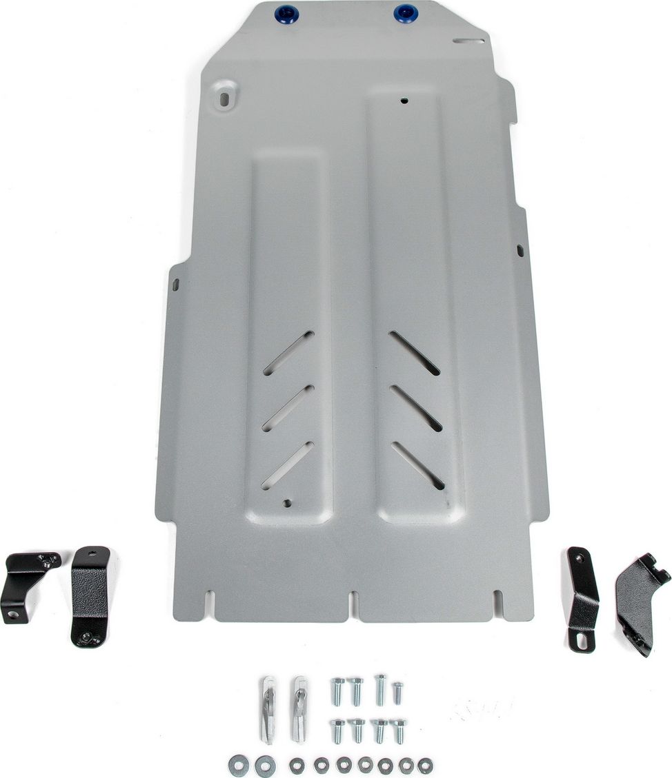 Защита алюминиевая Rival для КПП и РК Genesis G70 4WD 2018-2026. Артикул 333.2844.1