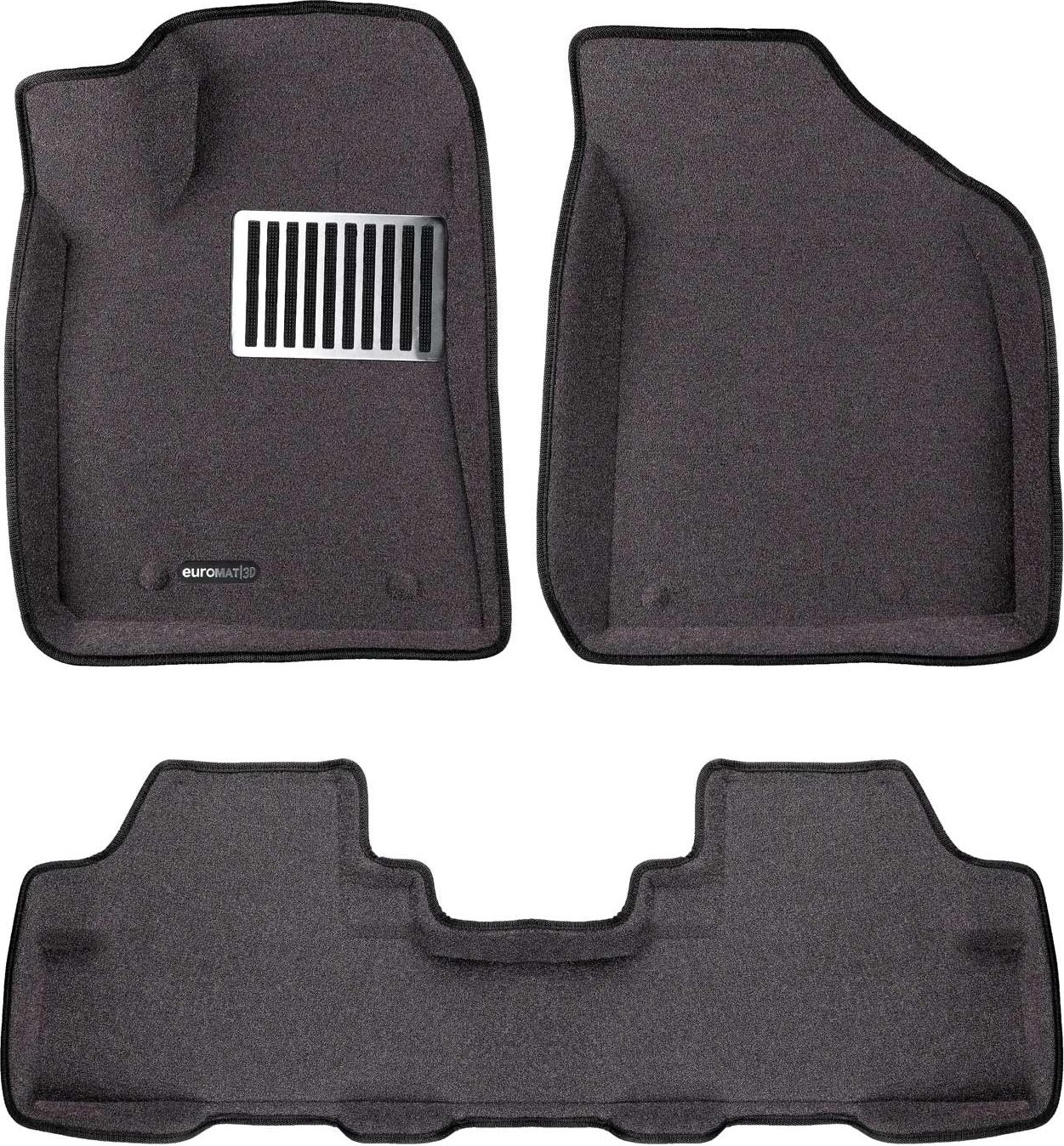 Коврики текстильные Euromat 3D Lux для салона Lexus RX III 2009-2012 СЕРЫЕ. Артикул EM3D-003209G