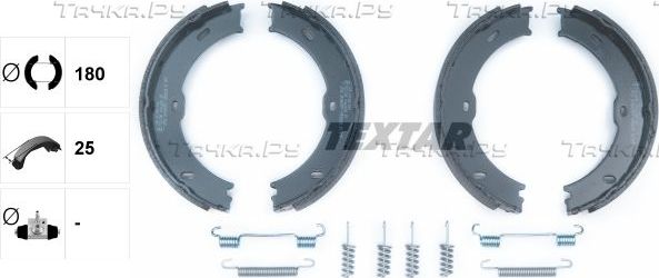 Тормозные колодки (стояночная тормозная система) Textar задние для Volkswagen Crafter I 2006-2016. Артикул 91066800
