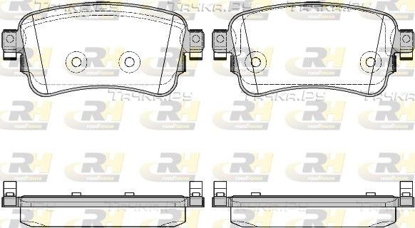 Тормозные колодки RoadHouse задние для Citroen Jumpy III 2016-2026. Артикул 21720.00