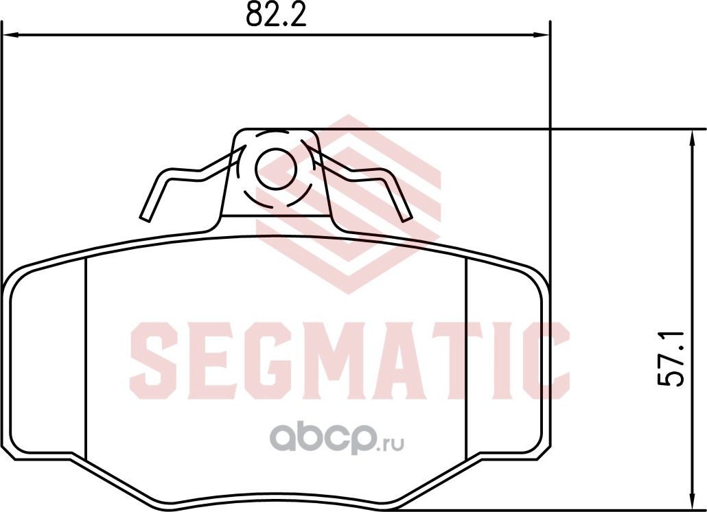 Колодка торм диск зад (Segmatic). Артикул SGBP2672