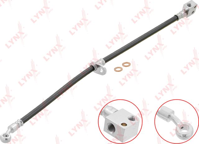 Тормозной шланг LYNXauto для Honda Jazz I 2002-2008. Артикул BL-4063