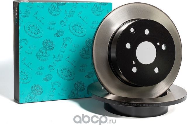 Диск тормозной задний (окрашенный) (Absel). Артикул TY422010