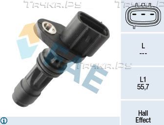 Датчик положения коленвала FAE для Nissan Cabstar F24M, F24W 2006-2013. Артикул 79486