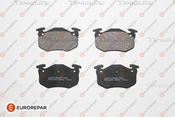 Тормозные колодки Eurorepar. Артикул 1617247980