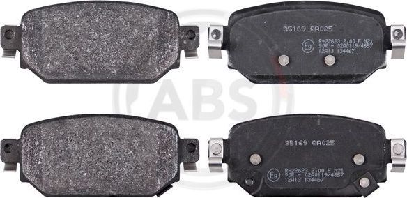 Тормозные колодки ABS задние для Mazda CX-3 I 2018-2026. Артикул 35169