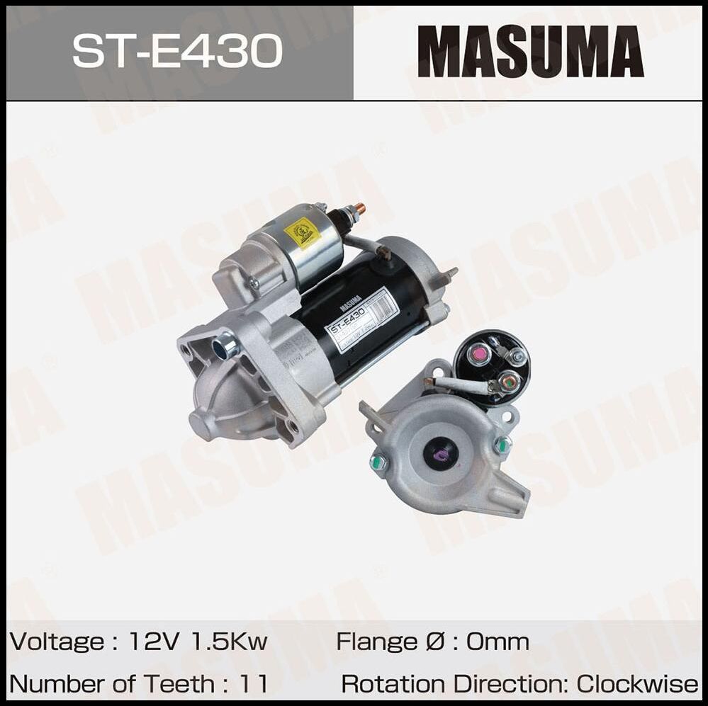 Стартер MASUMA, VOLVO / (12V/1.5KW). Артикул STE430