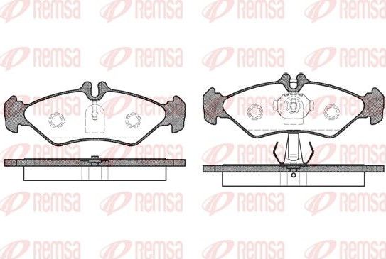 Тормозные колодки Remsa. Артикул 0579.00