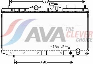 Радиатор охлаждения двигателя AVA ** CLEVER FIT **. Артикул TO2291