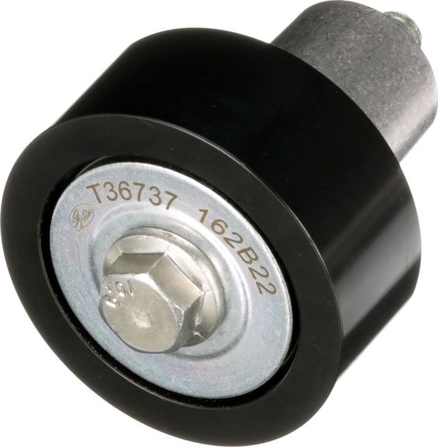 Направляющий (ведущий) ролик приводного поликлинового ремня Gates (Металл) верхний для DAF CF 2013-2026. Артикул T36737