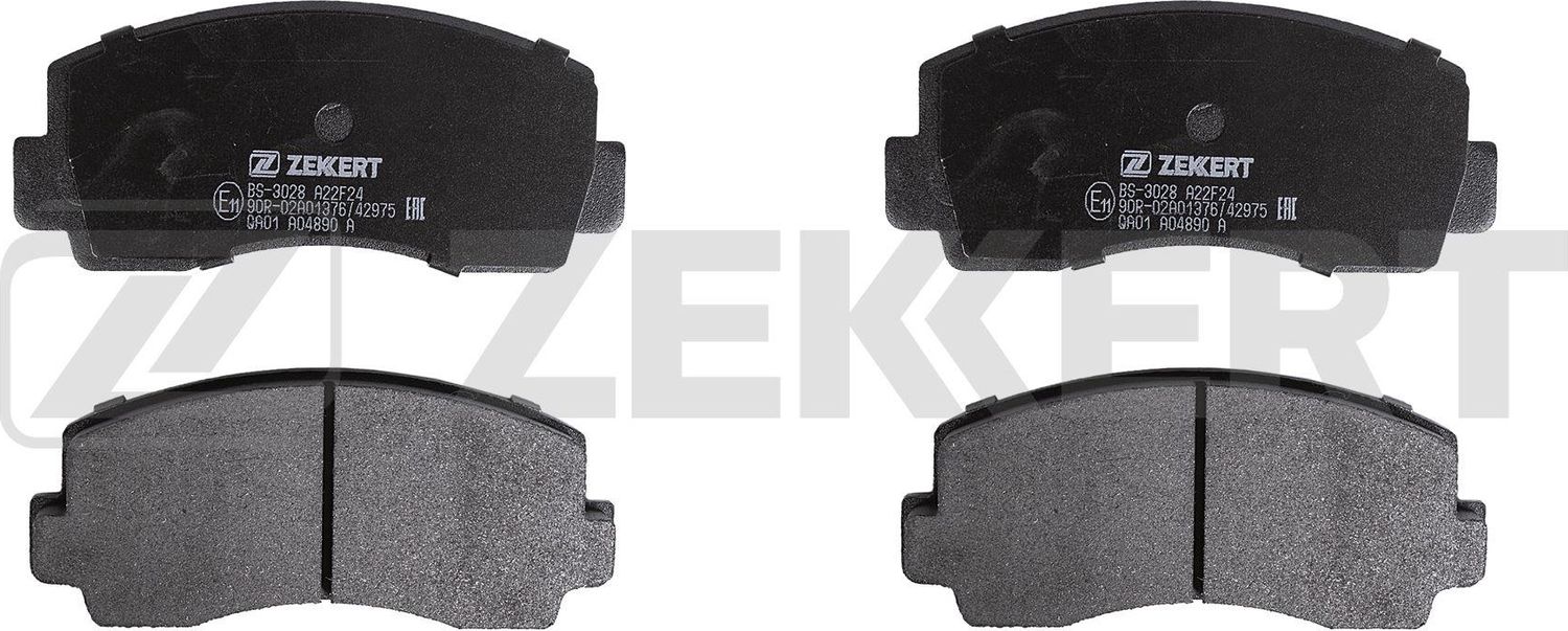 Тормозные колодки Zekkert передние для Mitsubishi Sapporo I 1978-1984. Артикул BS-3028