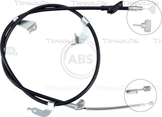 Трос ручника (тросик ручного тормоза) ABS. Артикул K15006