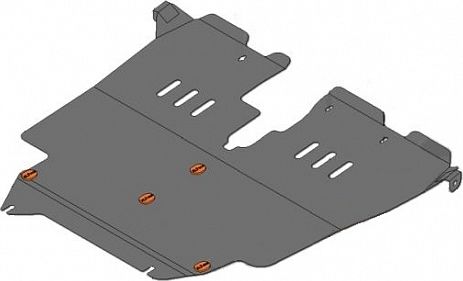 Защита Alfeco для картера и КПП Toyota Corollа Spacio E110 4WD 1997-2001. Артикул ALF.24.107