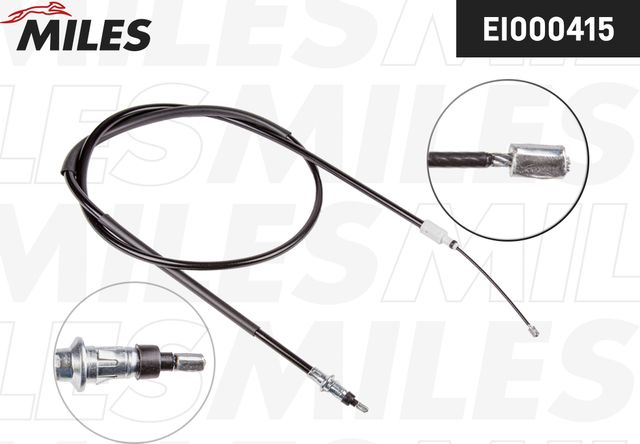 Трос ручника (тросик ручного тормоза) Miles задний левый для Citroen Xsara Picasso 1999-2012. Артикул EI000415