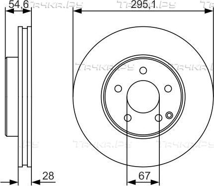 Тормозной диск Bosch. Артикул 0 986 479 R99
