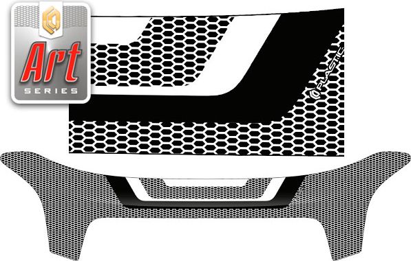 Дефлектор СА Пластик для капота (Classic черный) Daihatsu Terios 2006-2009. Артикул 2010010109059