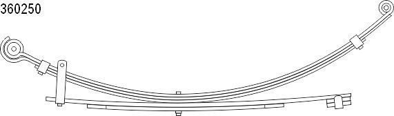 Рессора CS-Germany. Артикул 10.360.250.00