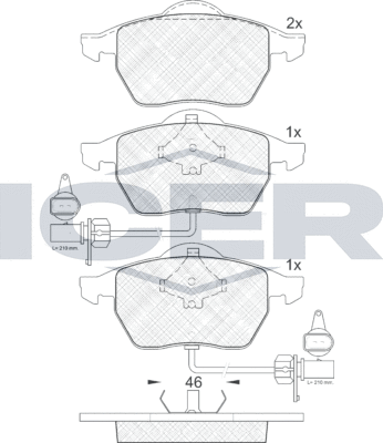 Тормозные колодки Icer. Артикул 181362