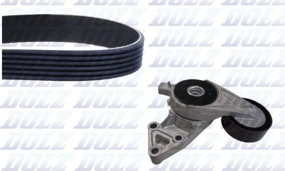 Ремень ГРМ с роликами (комплект) Dolz для SEAT Ibiza II 1996-2002. Артикул SKD214A