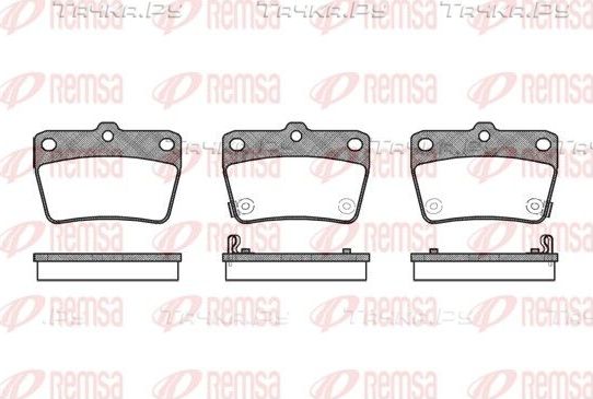 Тормозные колодки Remsa задние для Toyota RAV4 II (XA20) 2000-2005. Артикул 0839.02