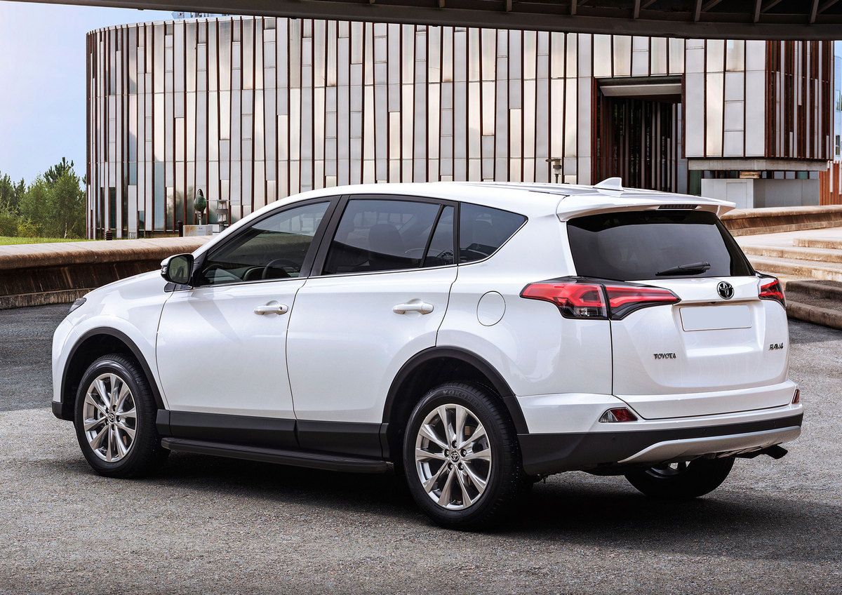 Пороги алюминиевые Rival Premium-Black для Toyota Rav4 CA40 2012-2015. Артикул A173ALB.5705.1