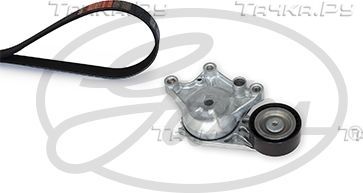 Приводной ремень поликлиновой с роликами (комплект) Gates Micro-V® Kit для Citroen Berlingo II 2008-2019. Артикул K016PK798