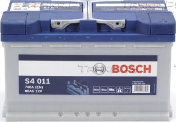 Аккумулятор Bosch S4 для Audi A6 allroad III (C7) 2012-2018. Артикул 0 092 S40 110