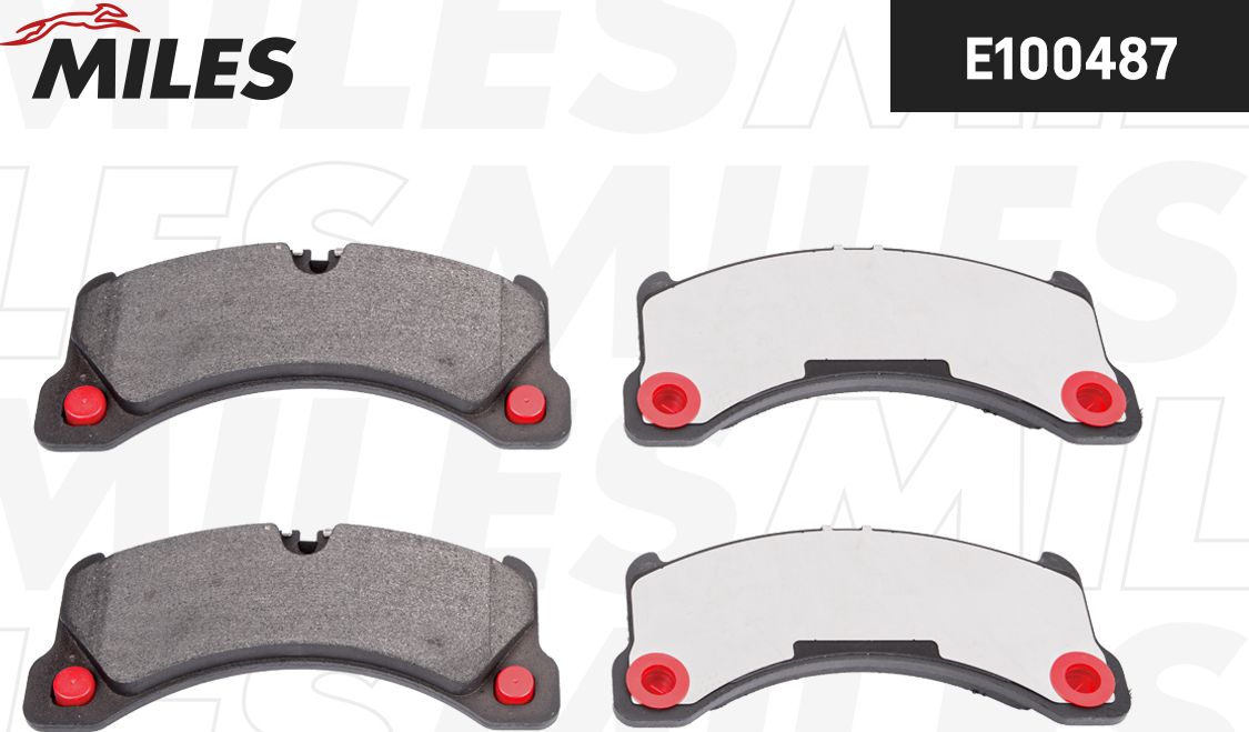 Тормозные колодки Miles (Semi-Metallic). Артикул E100487