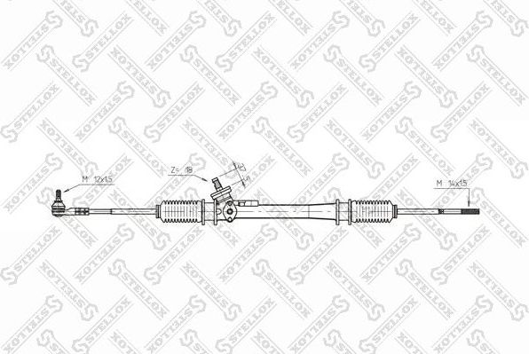 Рулевая рейка Stellox. Артикул 00-35025-SX