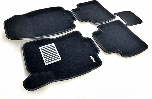 Коврики текстильные Euromat 3D Lux для салона Nissan X-Trail T32 2015-2026 ЧЕРНЫЕ. Артикул EM3D-003724