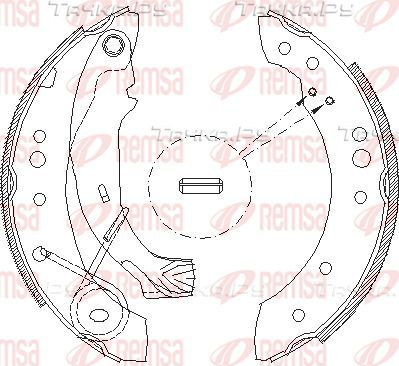 Тормозные колодки Remsa задние для Citroen C3 I 2002-2010. Артикул 4149.00