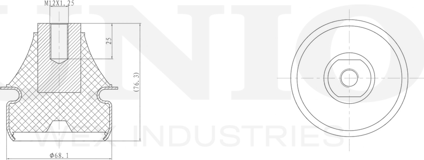 Опора КПП (Unio). Артикул RMP-15121