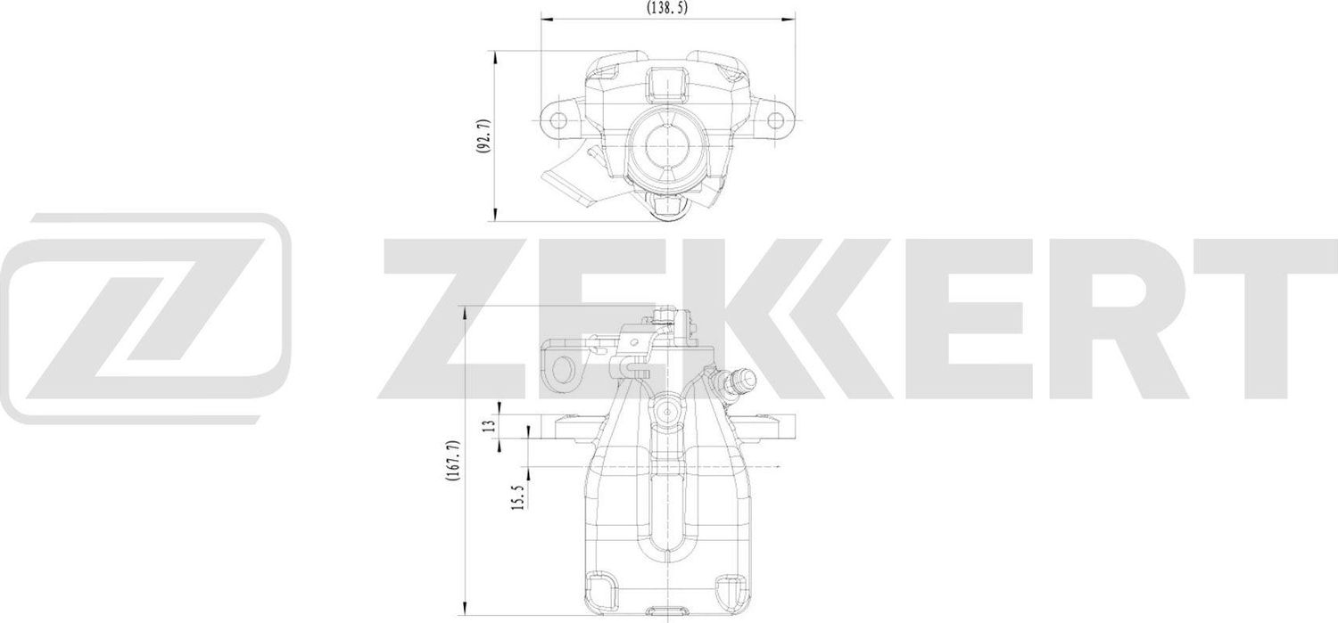 Тормозной суппорт Zekkert (алюминий). Артикул BS-8363