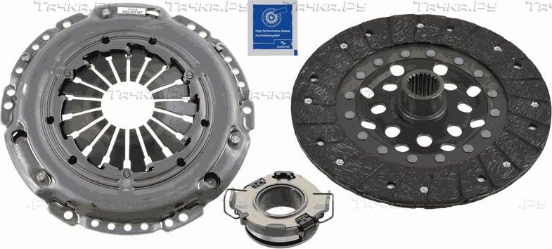 Сцепление (комплект) SACHS для Toyota Corolla E120, E130 2002-2007. Артикул 3000 951 181