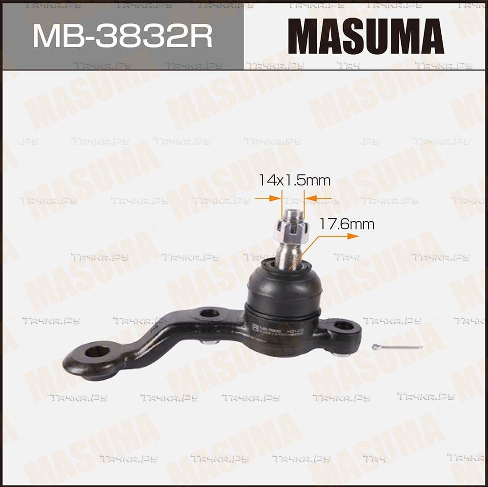 Шаровая опора Masuma передняя передняя правая нижняя для Toyota Chaser V (X90) 1992-1996. Артикул MB-3832R