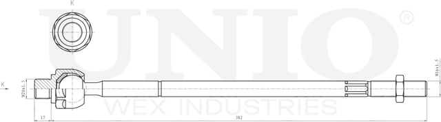Тяга рулевая (Unio). Артикул SSP-30064