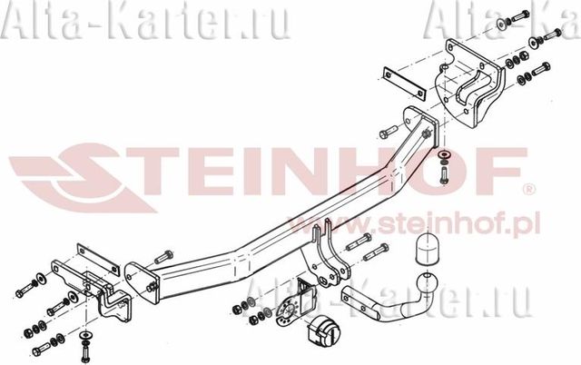 Фаркоп Steinhof для Kia Carens IV 2013-2026. Артикул K-057