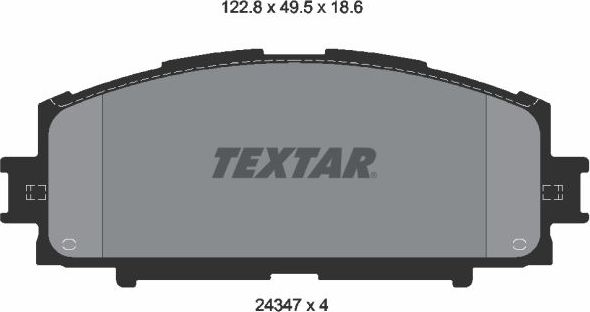 Тормозные колодки Textar. Артикул 2434701
