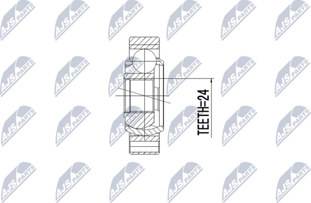 Полуось (привод в сборе, приводной вал) NTY задняя левая для BMW 1 III (F40) 2011-2026. Артикул NPW-BM-047