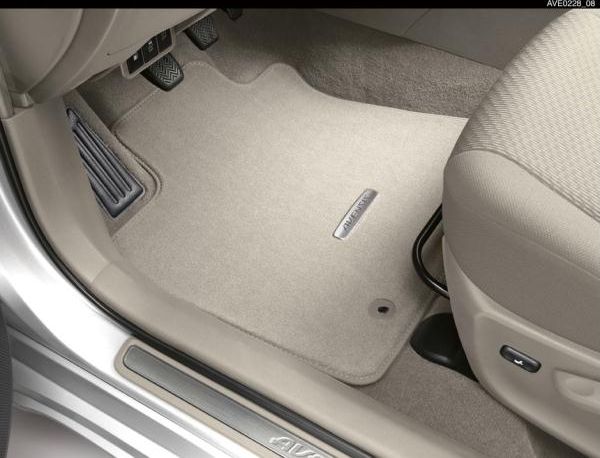 Коврики ворсовые Toyota (оригинал) для салона Toyota Avensis седан, универсал 2009-2026 Серые. Артикул PZ410-T0350-FD