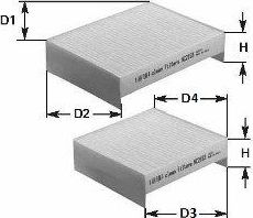 Салонный фильтр Clean Filters для ГАЗ Соболь 2005-2026. Артикул NC2193