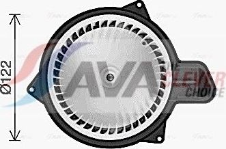 Вентилятор, мотор печки (отопителя) салона AVA. Артикул FT8477