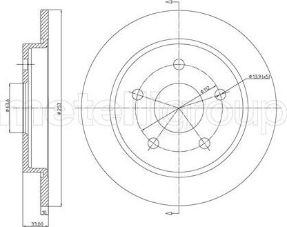 Тормозной диск Trusting. Артикул DF033