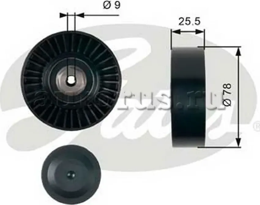 РОЛИК ПРИВОДНОГО РЕМНЯ (Gates). Артикул T38087