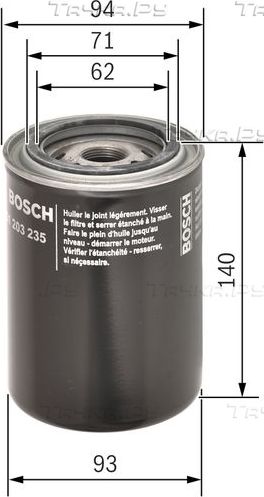 Масляный фильтр Bosch. Артикул 0 451 203 235